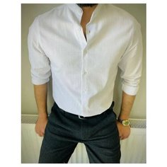 Рубашка SKOS Fashion Весна - Лето 2024, размер 4XL, белый