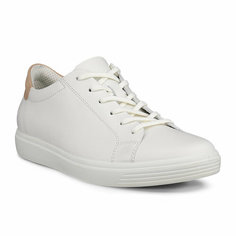 Кеды ECCO CLASSIC SNEAKER W, полнота F, размер 36, белый/бежевый