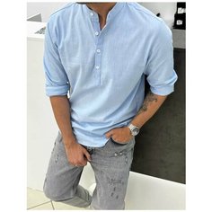 Рубашка SKOS Fashion, размер L, голубой