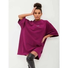 Платье sold out oversize, размер L(48-52), бордовый