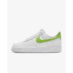 Кроссовки NIKE Air Force 1, размер 9.5 US, белый-зеленый