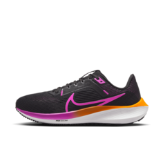Кроссовки NIKE Air Zoom Pegasus 40, размер 6.5 US, black/orange/white/violet