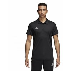 Поло adidas Core, 1 шт., размер L, черный, белый