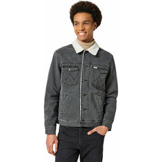 Куртка джинсовая Wrangler Men Sherpa Jacket, размер S, серый