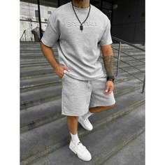 Костюм спортивный , размер 48, серый Нет бренда