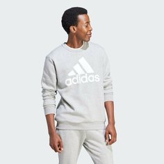 Свитшот спортивный adidas Essentials Fleece Big Logo Sweatshirt, размер M INT, , серый