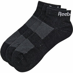 Носки Reebok Ankle Core C 3P, комплект, 3 пары, размер 40/42 EU, черный