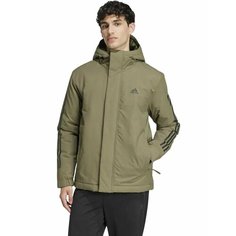 Куртка adidas 3-Stripes Hooded Jacket, размер L INT, коричневый