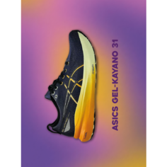 Кроссовки ASICS GEL-KAYANO 31, полнота F, размер 11 US, оранжевый/синий