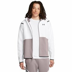 Толстовка спортивная Under Armour UA Unstoppable Flc FZ HD EU, размер M, , серый/белый