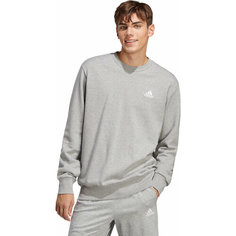Свитшот спортивный adidas Essentials French Terry Embroidered Small Logo Sweatshirt, размер S INT, , серый