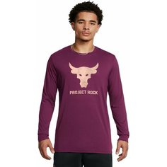 Лонгслив спортивный Under Armour UA PJT ROCK BRAHMA BULL LS, размер XS, , фиолетовый