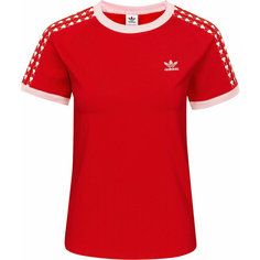 Футболка adidas Valentines Tee W, 1 шт., размер XS INT, красный