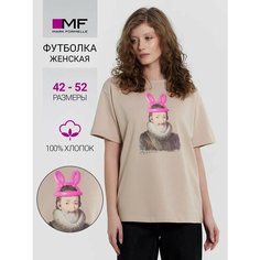 Футболка MARK FORMELLE Для женщин, размер 42, бежевый