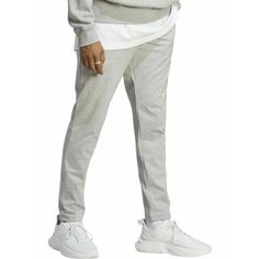 Брюки adidas Essentials Single Jersey Tapered Open Hem Pants, размер S, серый