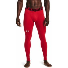Тайтсы Under Armour Cold Gear Leggings, размер XS, красный/белый