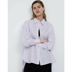 Рубашка Gloria Jeans, размер L-XL/170, сиреневый/белый