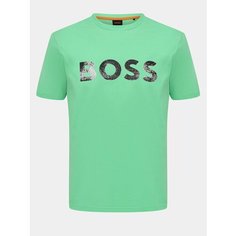 Футболка BOSS, размер S, зелёный