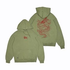 Худи Stussy, размер M, , зелёный
