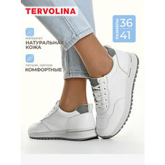 Кроссовки TERVOLINA Весна-лето 2025, полнота 6 (RU)/ на среднюю стопу, размер 37, белый