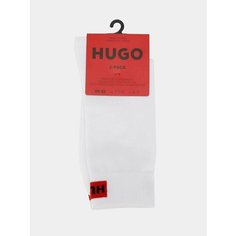Носки HUGO, комплект, 2 пары, размер 39-42, белый