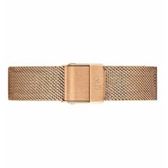 Ремешок Daniel Wellington, фактура плетеная, размер 18, золотистый