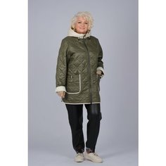 Куртка Karmelstyle 50-60, размер 52, хаки
