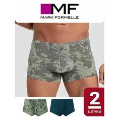Трусы MARK FORMELLE нижнее белье, комплект из 2 шт., размер M, синий, зеленый