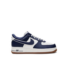 Кроссовки NIKE Air Force 1 Low "College Pack Midnight Navy", размер 6US 38.5EU 24СМ 37.5RU, белый, синий