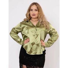 Блуза КрасоткаРЗН, размер 3xl/52, зеленый