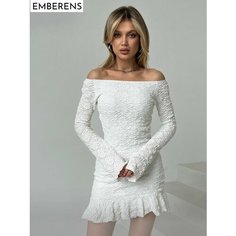 Платье EMBERENS Весна-лето 2025, размер M, белый