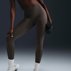 Легинсы NIKE One, размер M, коричневый
