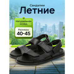 Сандалии 4x4 Shoes, размер 45, черный матовый