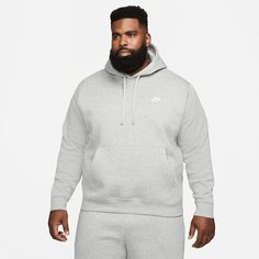 Худи спортивное NIKE Club, размер 2XL, , серый