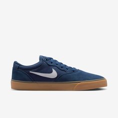 Кеды NIKE SB Chron 2, размер 7.5 US, темно-синий/белый