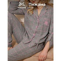 Пижама Mia Cara Chloe, размер 42-44, серый меланж