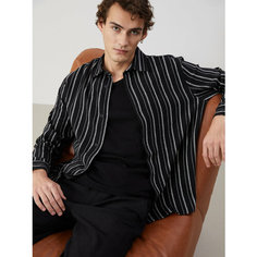 Рубашка LC Waikiki, размер M, black striped