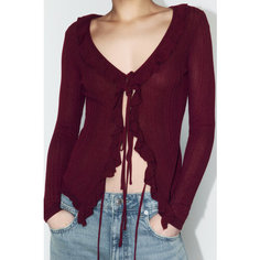 Кардиган Befree Mix&Match, размер XS, , бордовый