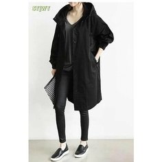 Тренчкот SYJWY, размер 5XL, black
