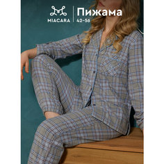 Пижама Mia Cara La Thuille, размер 54-56, серый, голубой