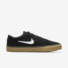 Кеды NIKE SB Chron 2, размер 10 US, черный/белый/коричневый