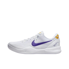 Кроссовки NIKE Kobe 8 Protro, размер 7 US, белый/желтый/фиолетовый
