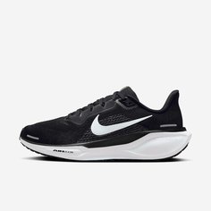 Кроссовки NIKE Air Zoom Pegasus 41, размер 8.5 US, черный/белый