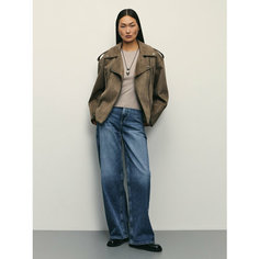 Джинсы широкие Zarina wide leg, размер S (RU 44)/170, индиго