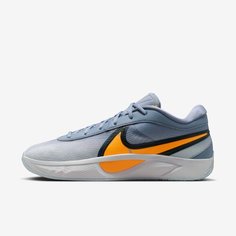 Кроссовки NIKE Giannis Freak 6, размер 11 US, голубой/серый/оранжевый