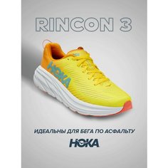 Кроссовки HOKA ONE ONE Rincon 3, полнота D, размер US10D/UK9.5/EU44/JPN28, желтый, оранжевый