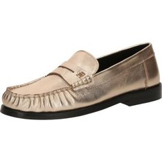 Мокасины TOMMY HILFIGER, размер 40 EU, золотистый