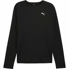 Лонгслив спортивный PUMA M RUN CLOUDPUN LONG SLEEVE, размер S, , черный