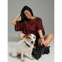 Футболка LOVETEX.STORE Базовая коллекция, 1 шт., размер 56-66, бордовый