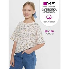 Футболка MARK FORMELLE для девочек, размер 140/146, розовый